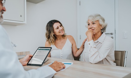 two women at the doctor