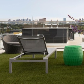 State-of-the-art amenities rooftop deck with lounge seating J Malden Center apts Malden MA